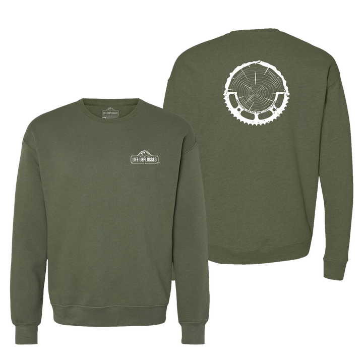 Tree Rings Chainring Midweight Super Soft Crewneck Sweatshirt