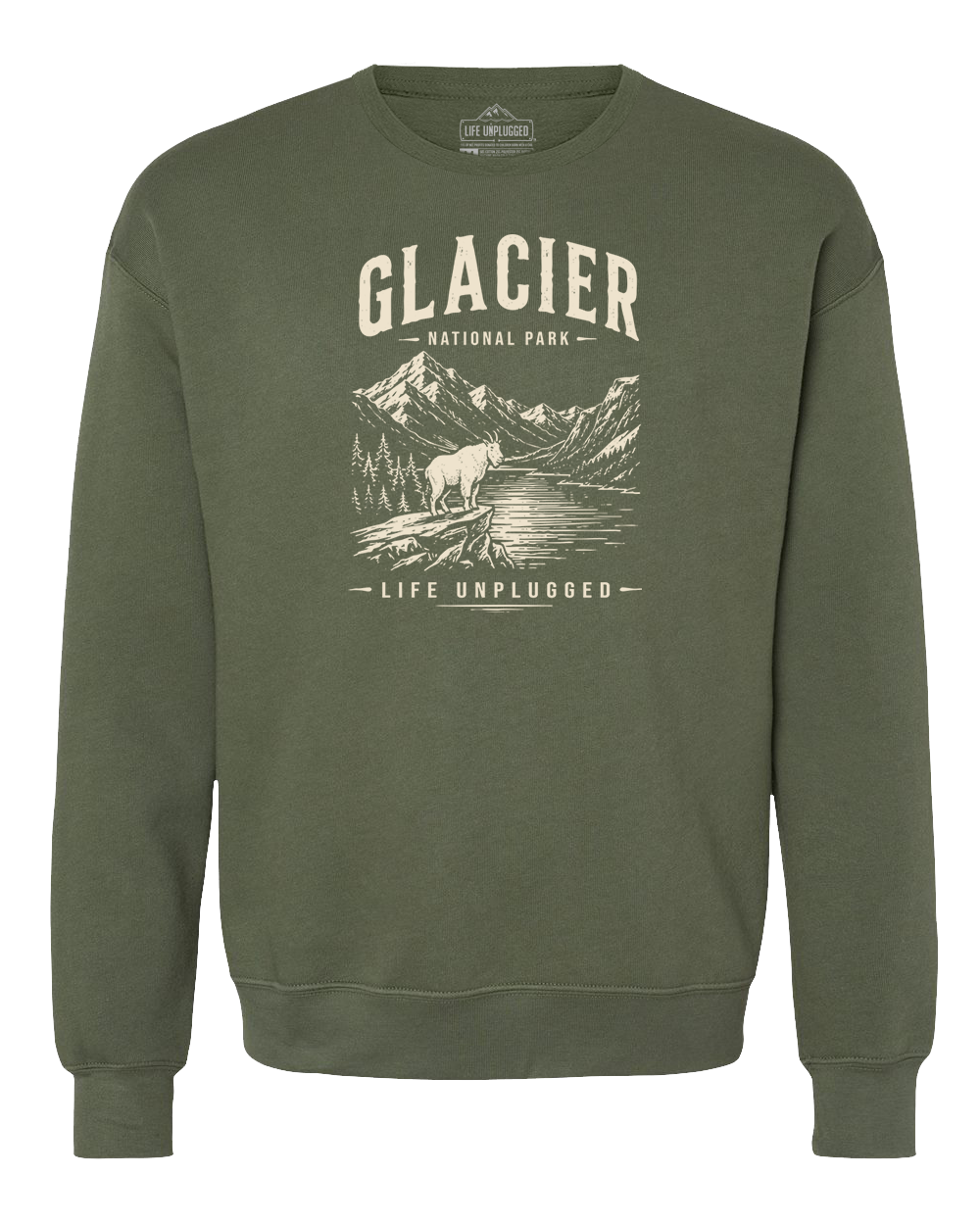 GLACIER NATIONAL PARK Midweight Super Soft Crewneck
