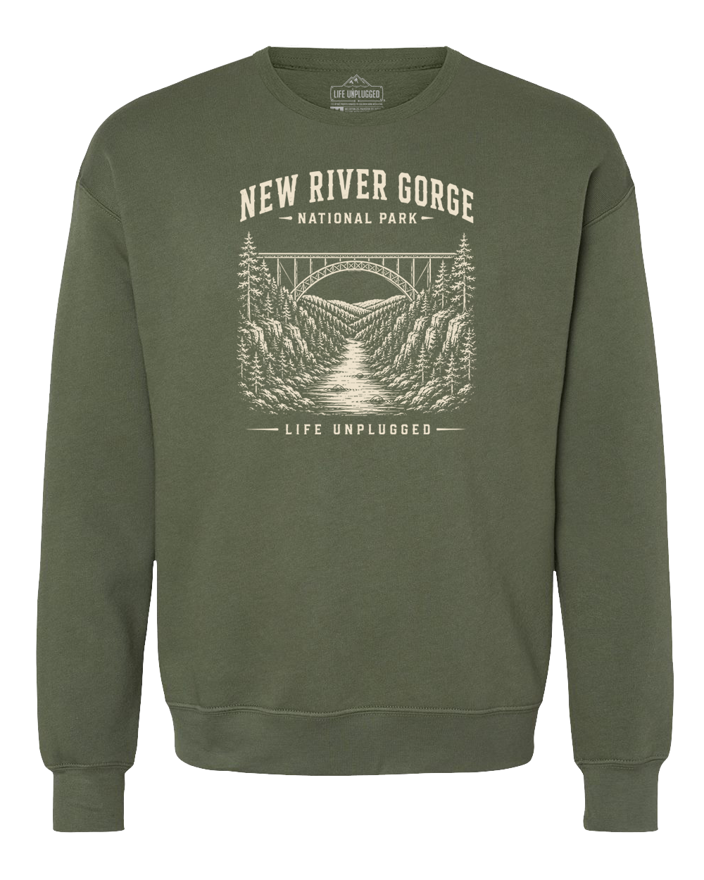 NEW RIVER GORGE NATIONAL PARK Midweight Super Soft Crewneck