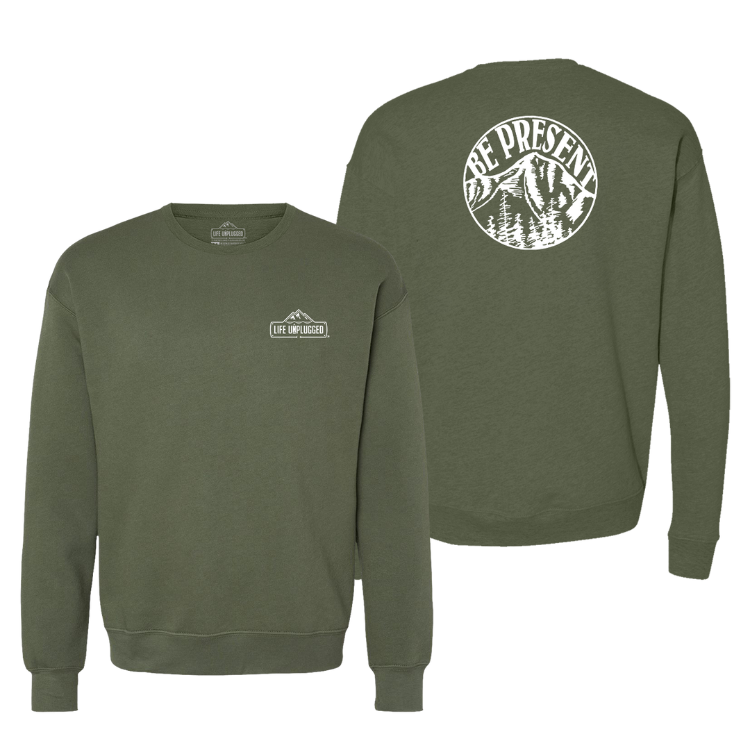 Be Present Mountain Midweight Super Soft Crewneck Sweatshirt