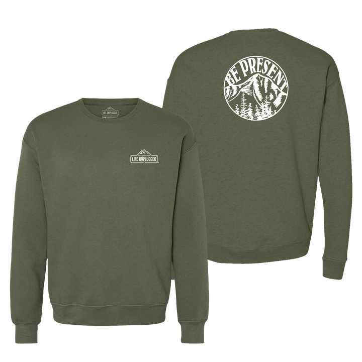 Be Present Mountain Midweight Super Soft Crewneck Sweatshirt