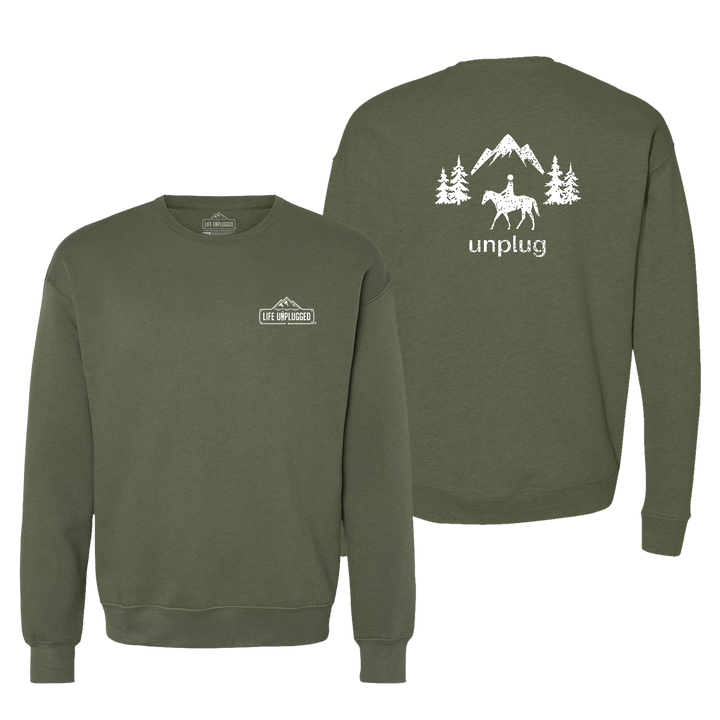 Horseback Riding Midweight Super Soft Crewneck Sweatshirt