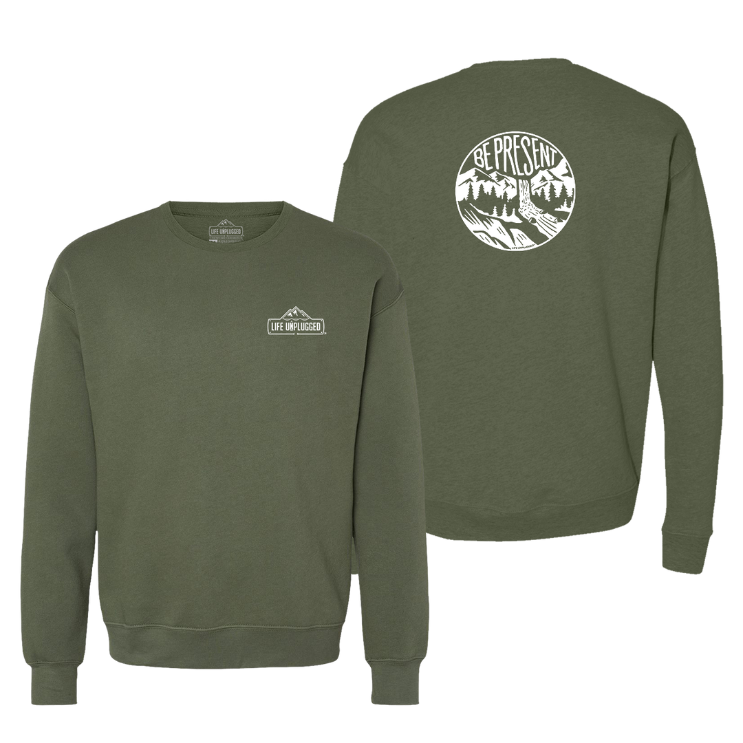 Be Present Waterfall Midweight Super Soft Crewneck Sweatshirt
