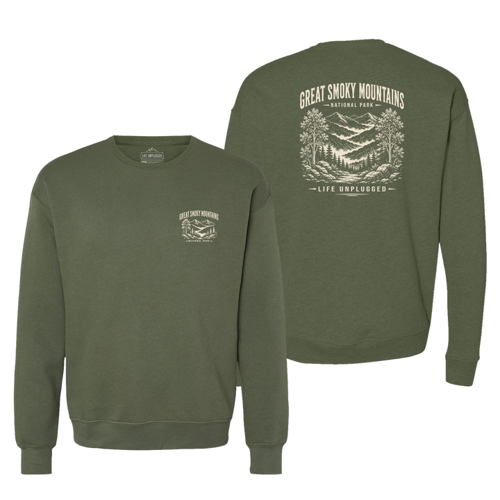 GREAT SMOKY MOUNTAINS NATIONAL PARK Midweight Super Soft Crewneck