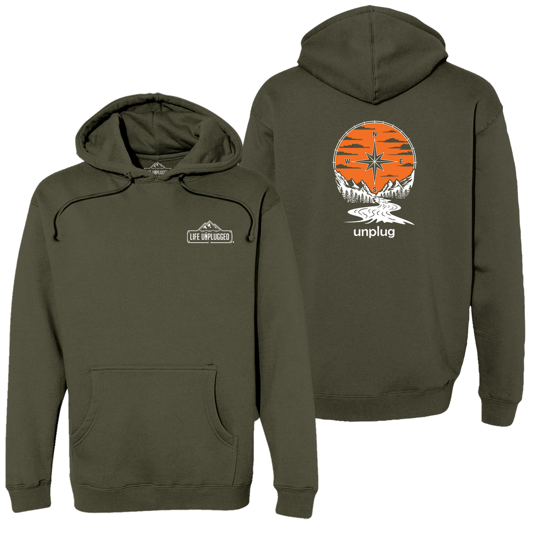Compass Sunset Heavyweight Hoodie