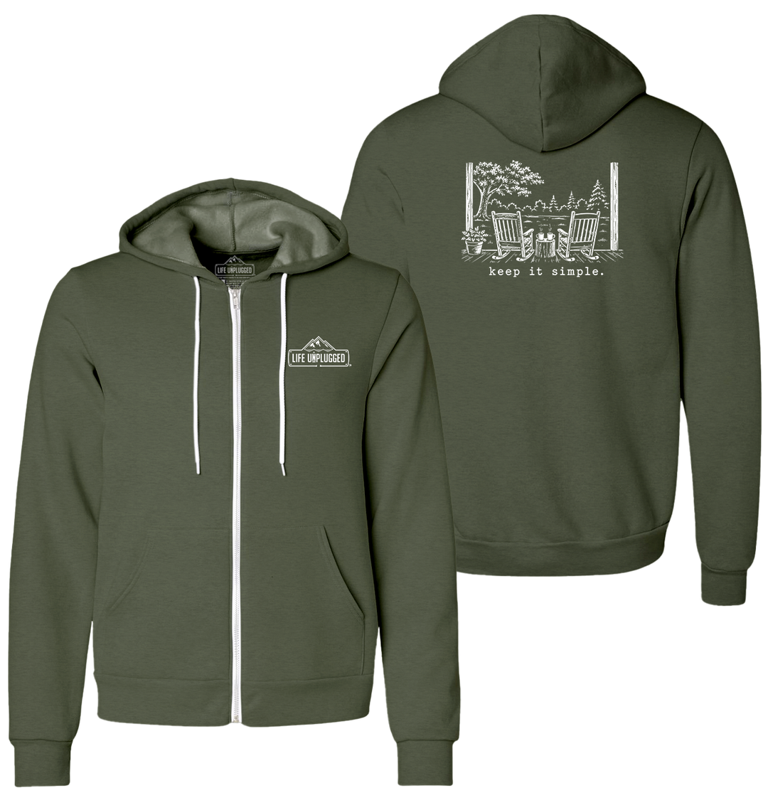 KEEP IT SIMPLE. Supersoft Midweight Zip Up Hoodie