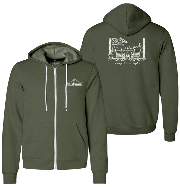 KEEP IT SIMPLE. Supersoft Midweight Zip Up Hoodie