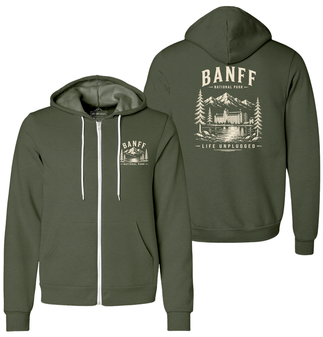 BANFF NATIONAL PARK Supersoft Midweight Zip Up Hoodie