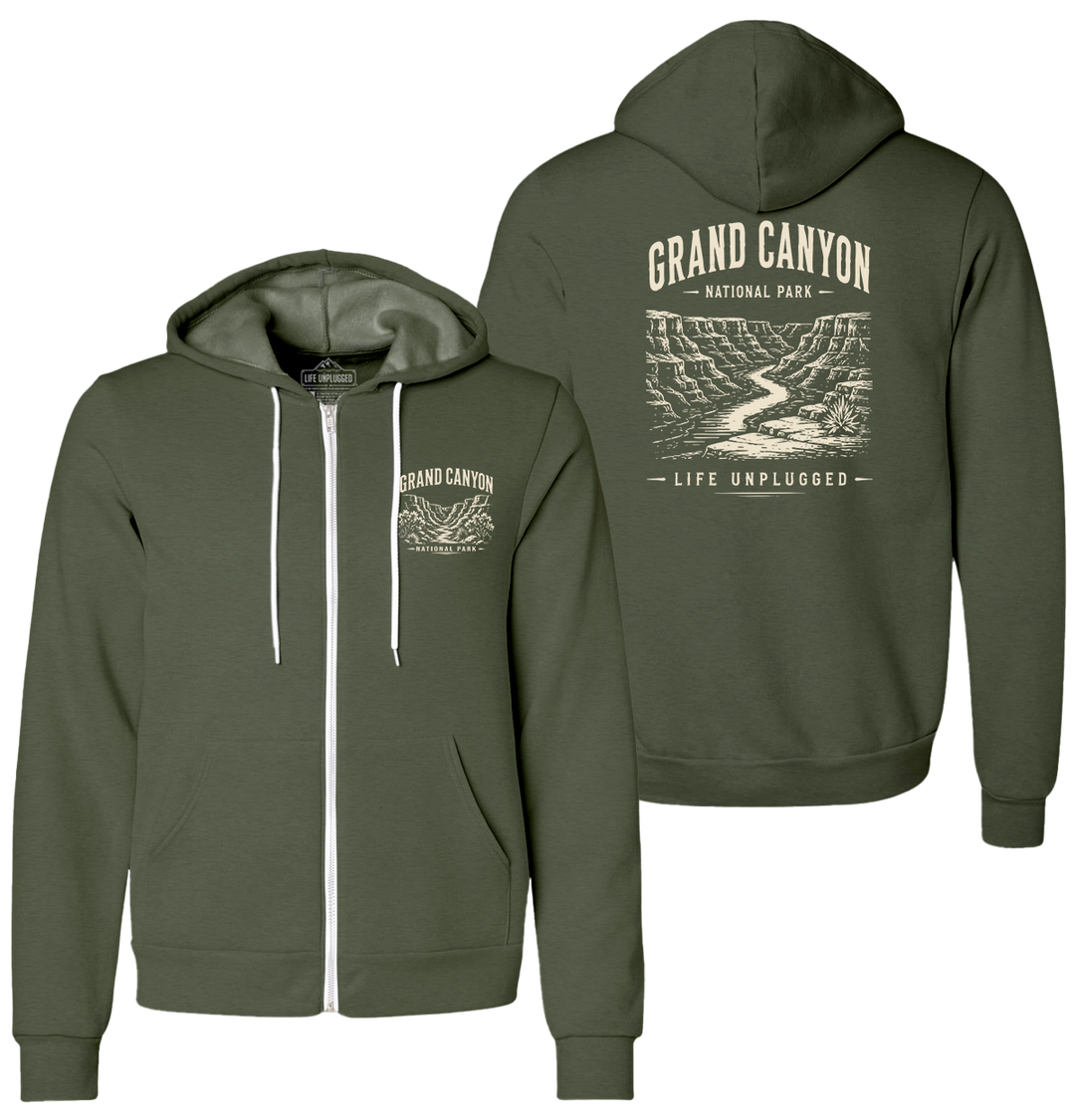 GRAND CANYON NATIONAL PARK Supersoft Midweight Zip Up Hoodie