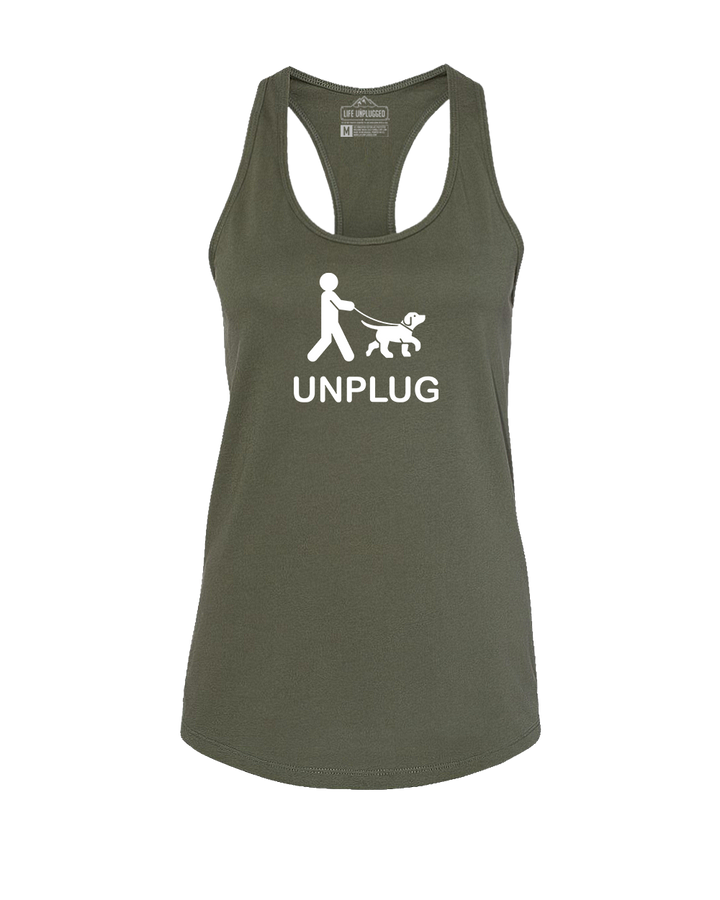 Dog Walking Women's Racerback Tank Top