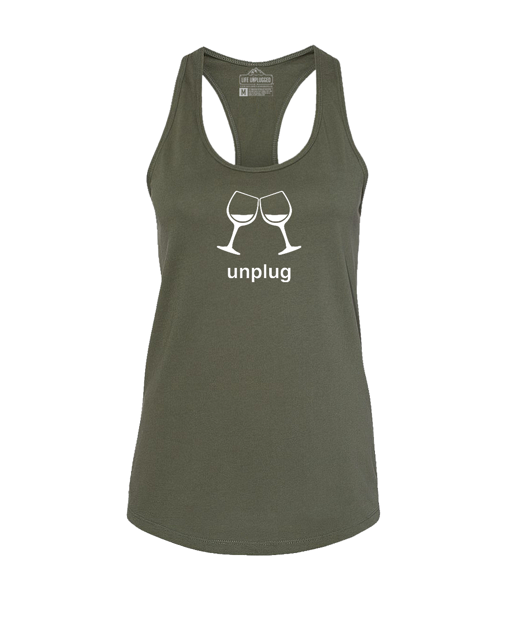 Wine Glass Women's Racerback Tank Top