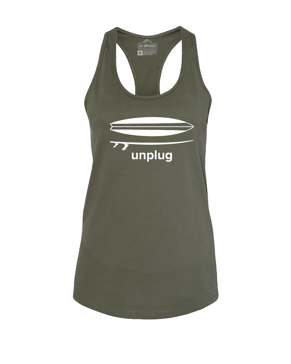 Surfing Women's Racerback Tank Top
