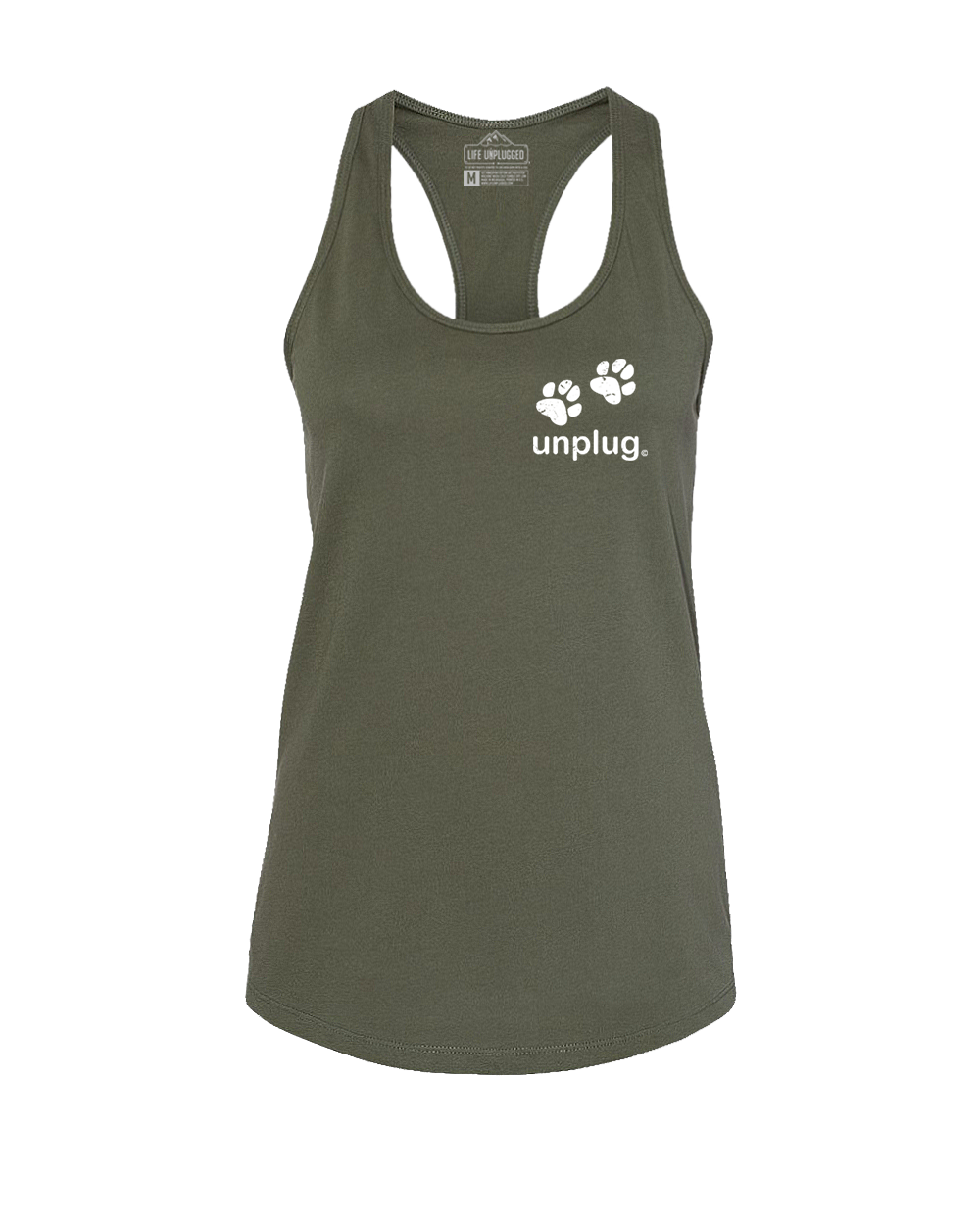 Paw Print Women's Racerback Tank Top