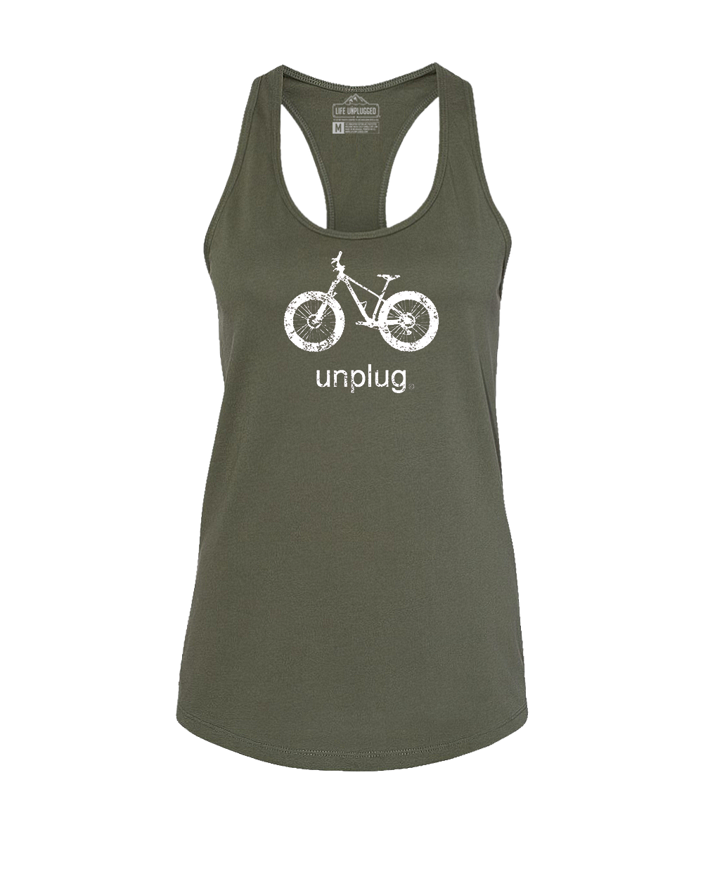 Fat Tire Bike Women's Racerback Tank Top
