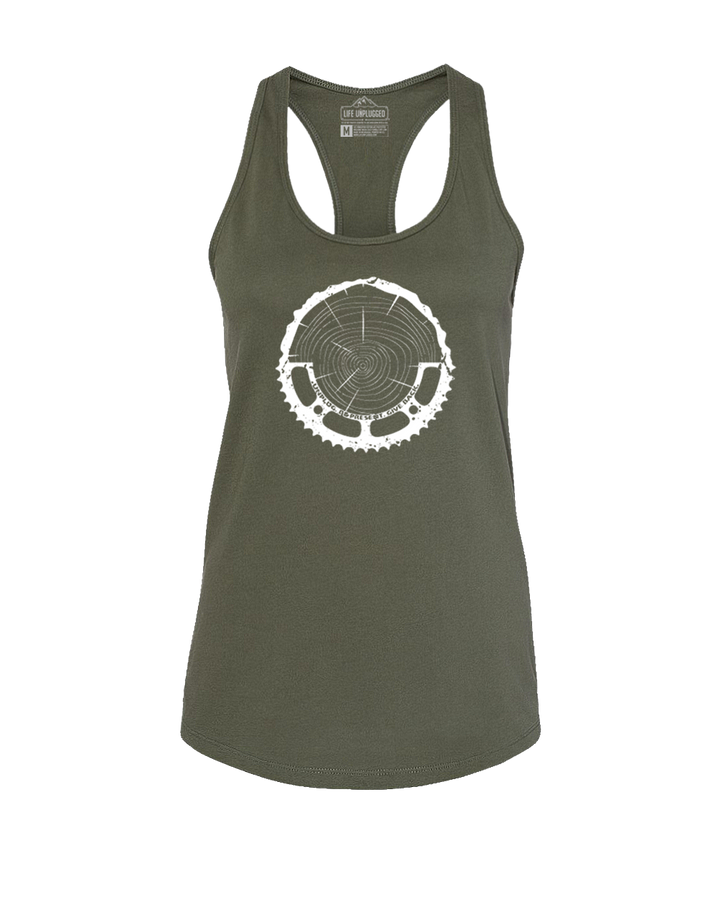 Tree Rings Chainring Women's Racerback Tank Top