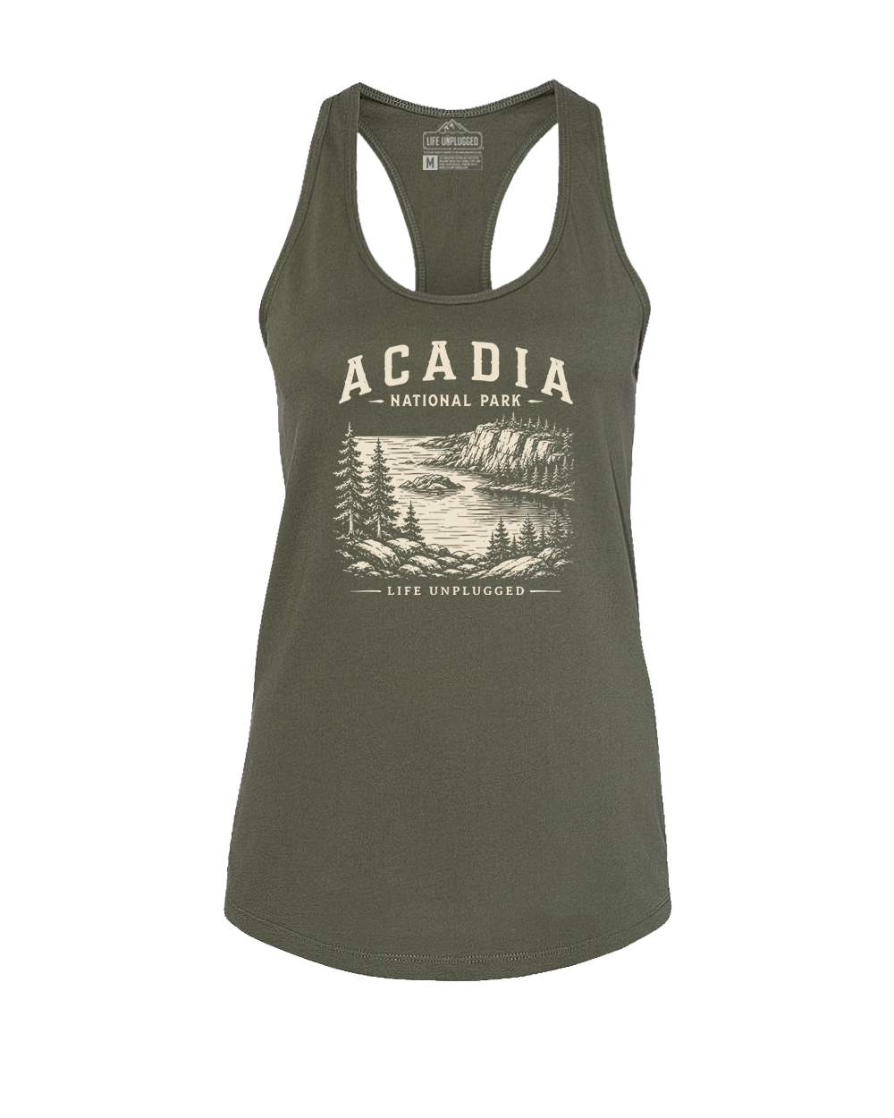 ACADIA NATIONAL PARK Women's Racerback Tank Top