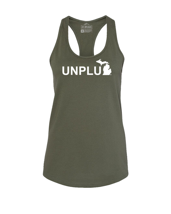 Unplug (MI) Women's Racerback Tank Top