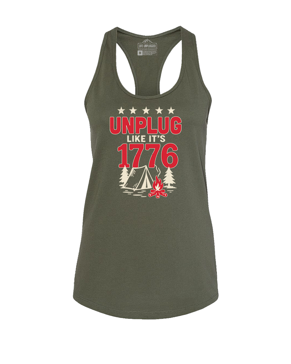 UNPLUG 1776 Women's Racerback Tank Top