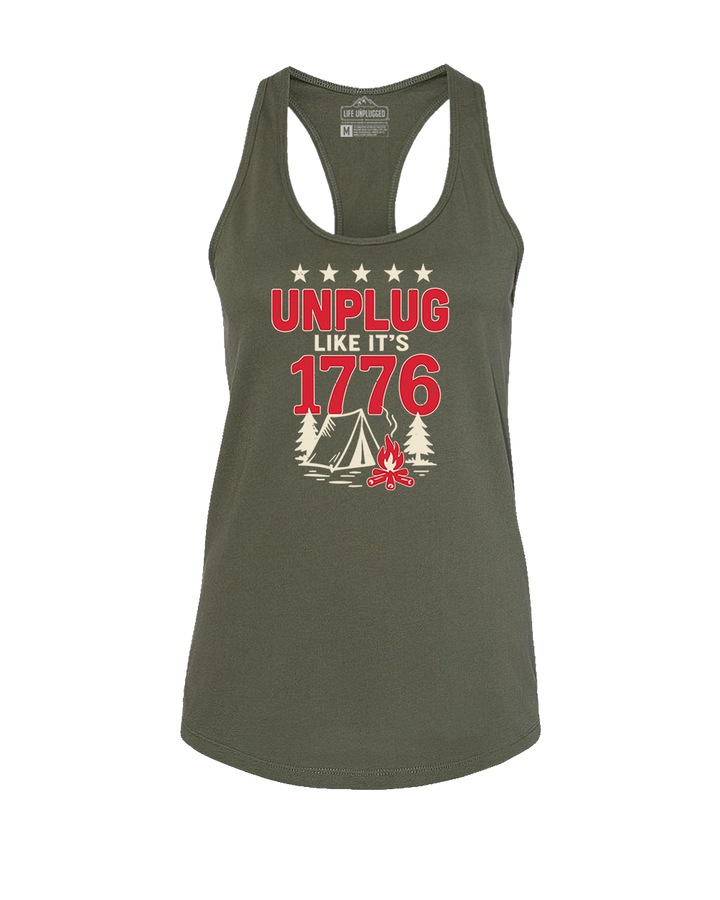 UNPLUG 1776 Women's Racerback Tank Top