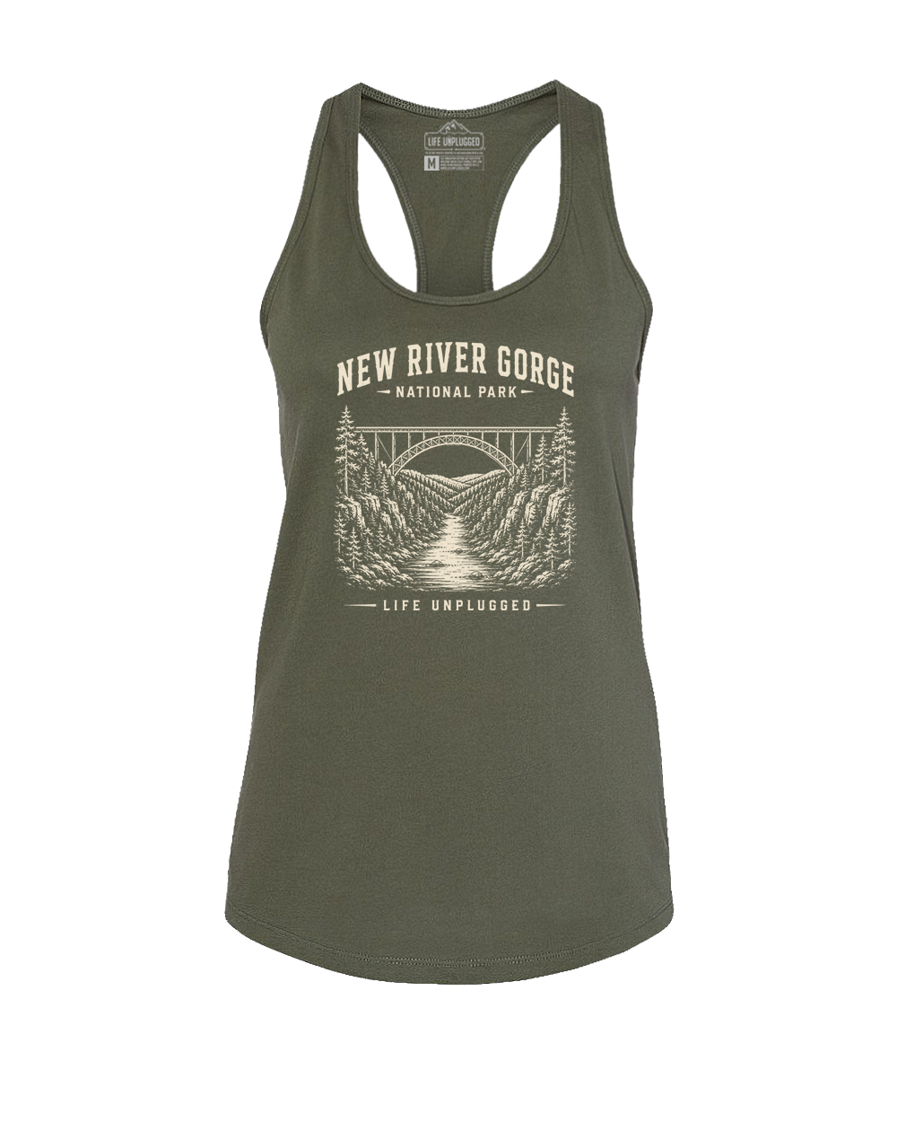 NEW RIVER GORGE NATIONAL PARK Women's Racerback Tank Top