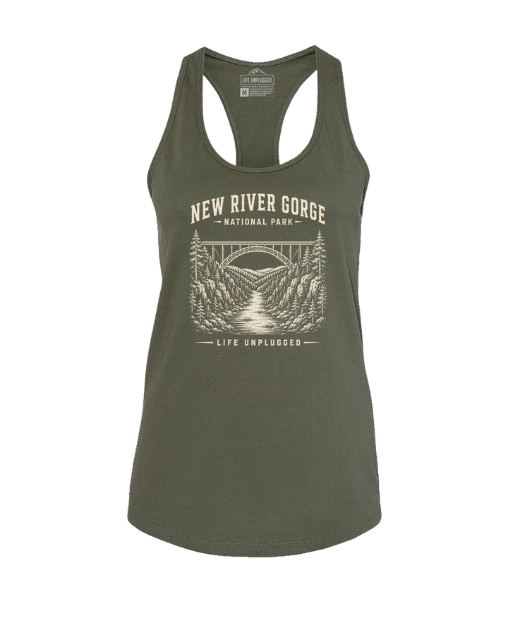 NEW RIVER GORGE NATIONAL PARK Women's Racerback Tank Top