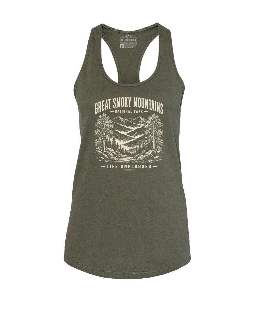 GREAT SMOKY MOUNTAINS Women's Racerback Tank Top