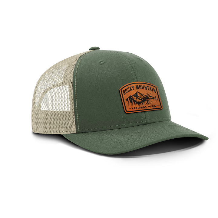 ROCKY MOUNTAIN NATIONAL PARK Snapback Leather Patch Hat