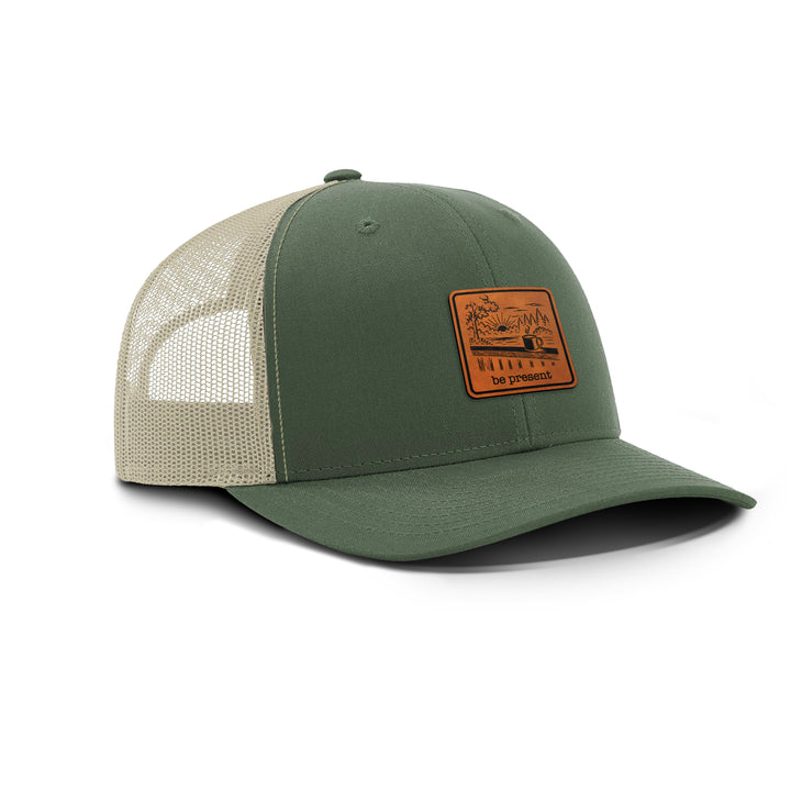 KEEP IT SIMPLE. Snapback Leather Patch Hat