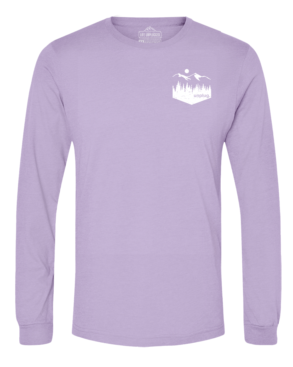Unplug Mountain Left Chest Pocket Long Sleeve T-Shirt