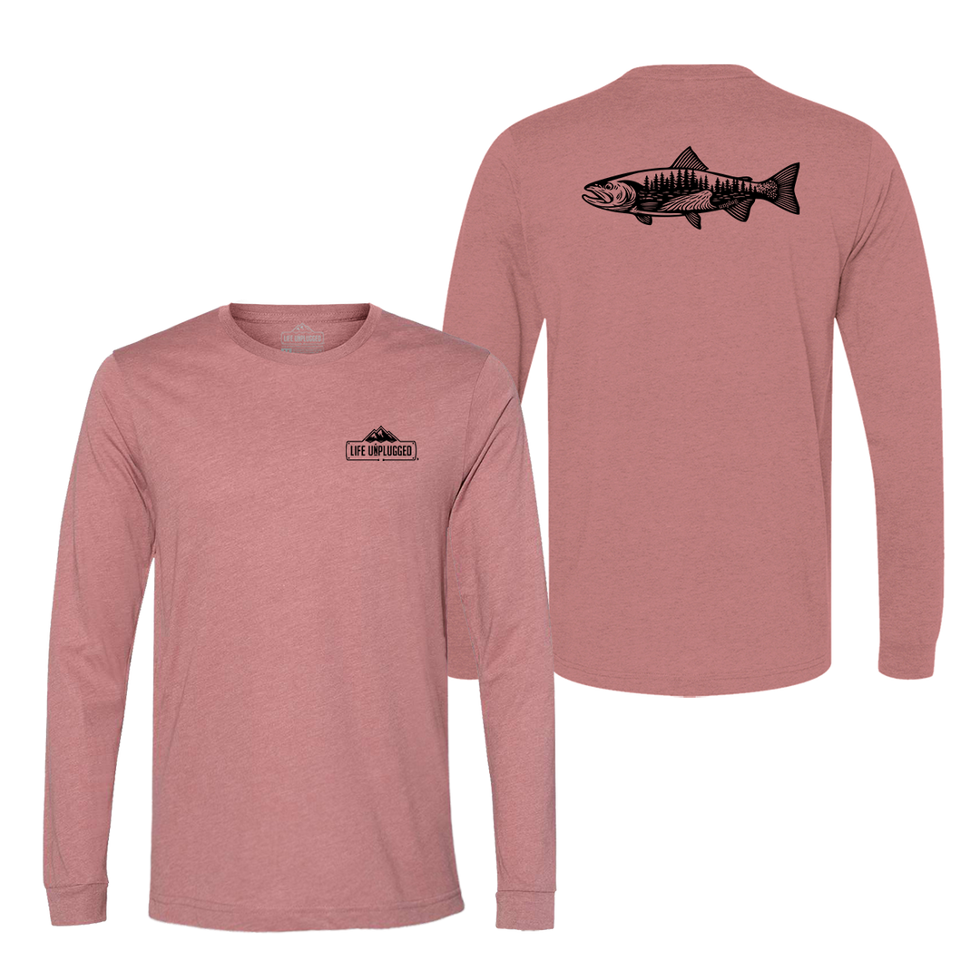 WOODLAND TROUT Long Sleeve T-Shirt