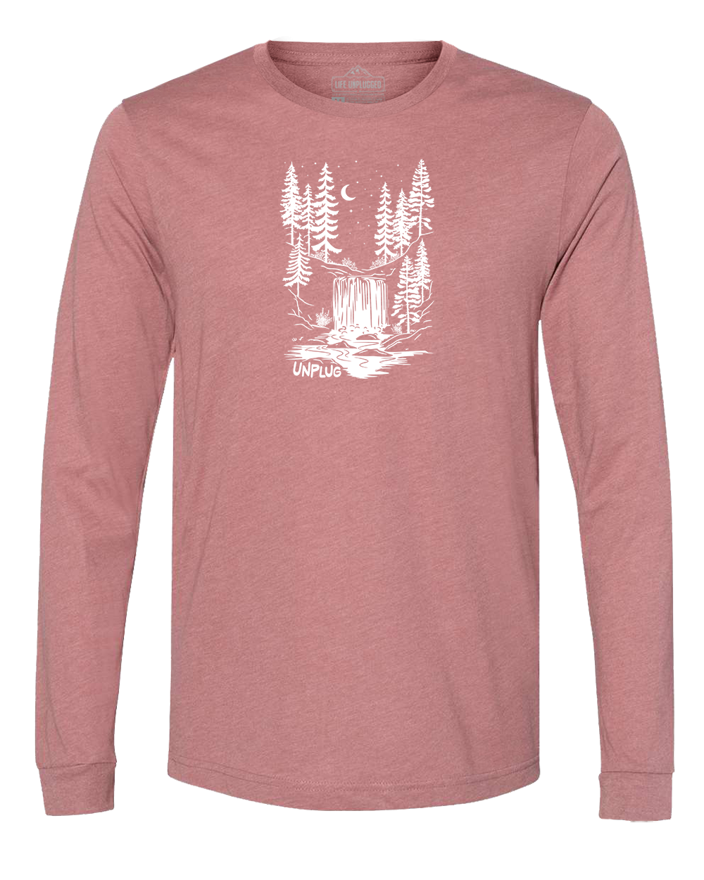 WATERFALL UNDER THE STARS Long Sleeve T-Shirt