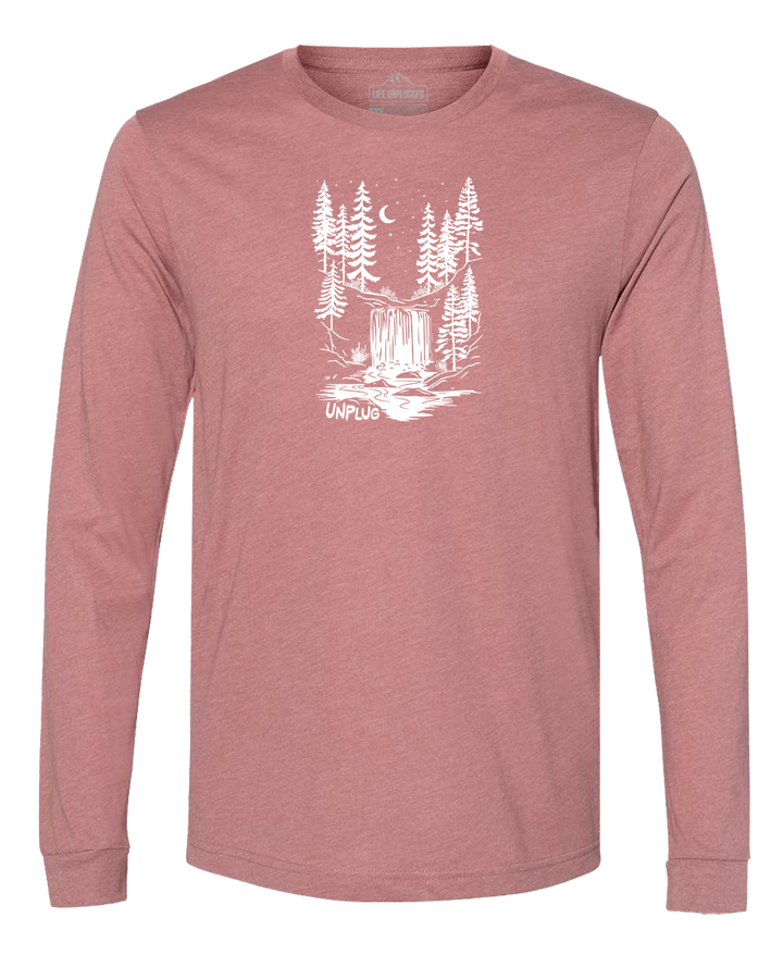 WATERFALL UNDER THE STARS Long Sleeve T-Shirt