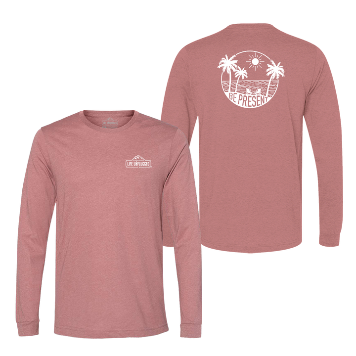 Be Present Beach Long Sleeve T-Shirt