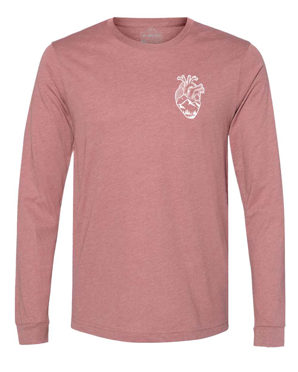 Anatomical Heart (Left Chest) Long Sleeve T-Shirt