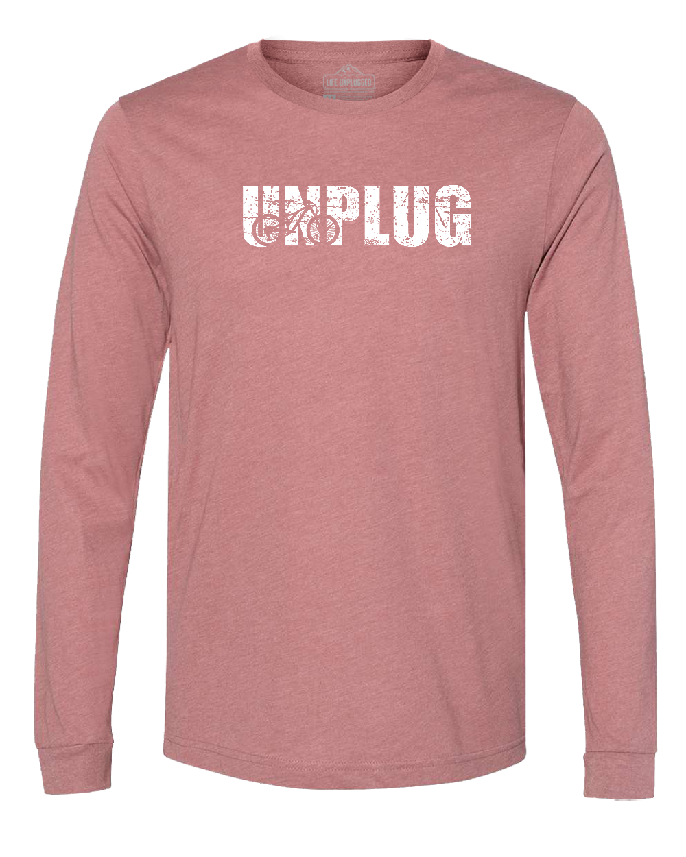 Unplug Mountain Bike Silhouette Long Sleeve T-Shirt