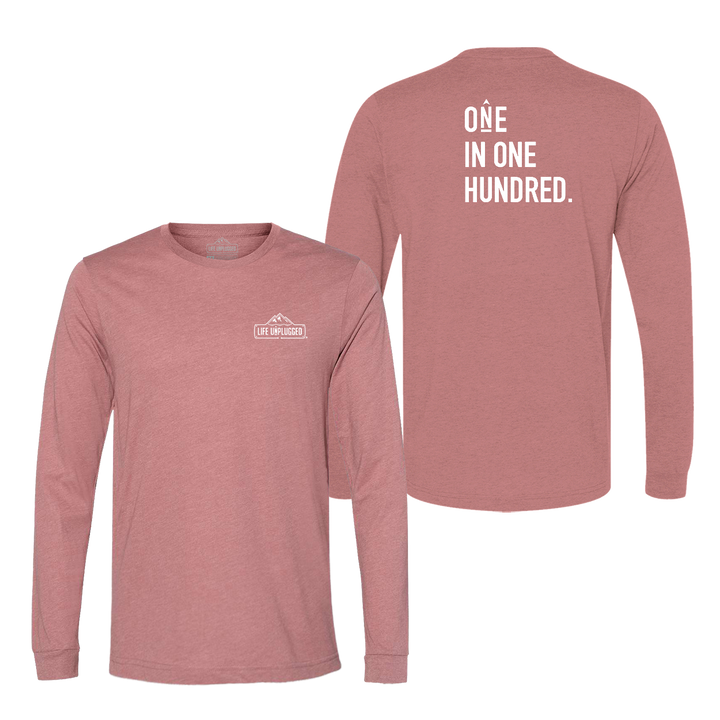 One in One Hundred Stacked Long Sleeve T-Shirt