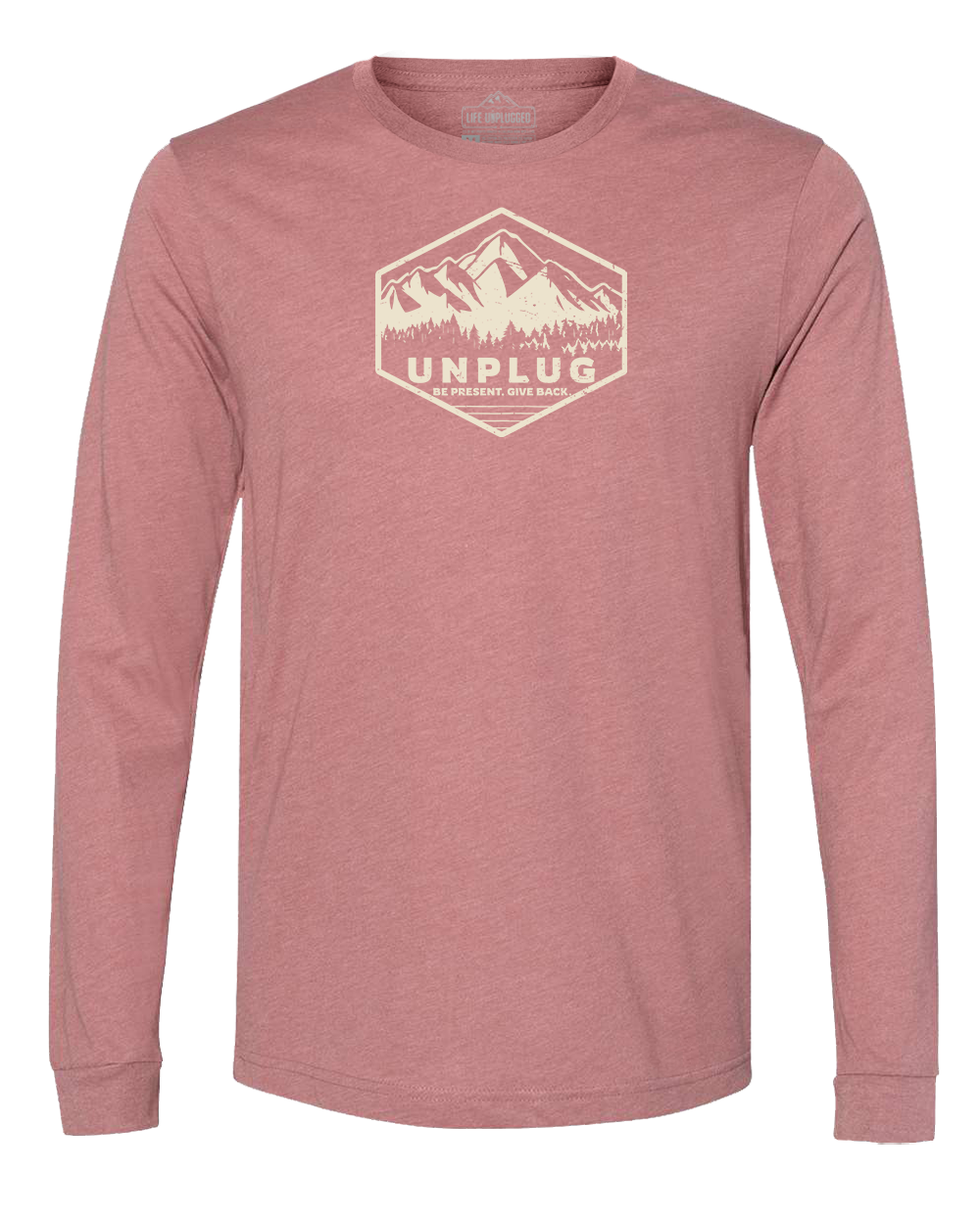 Unplug Mountain Badge Long Sleeve T-Shirt