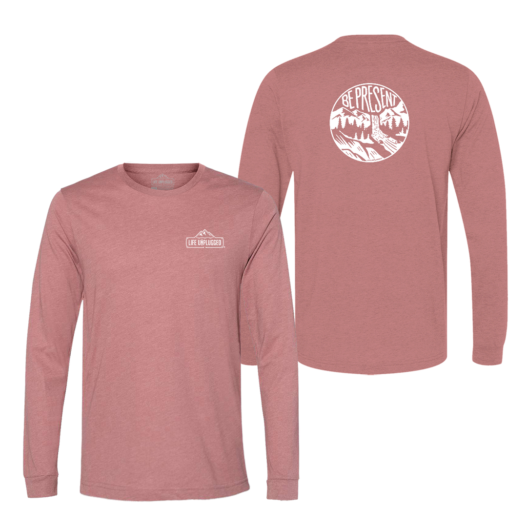 Be Present Waterfall Long Sleeve T-Shirt