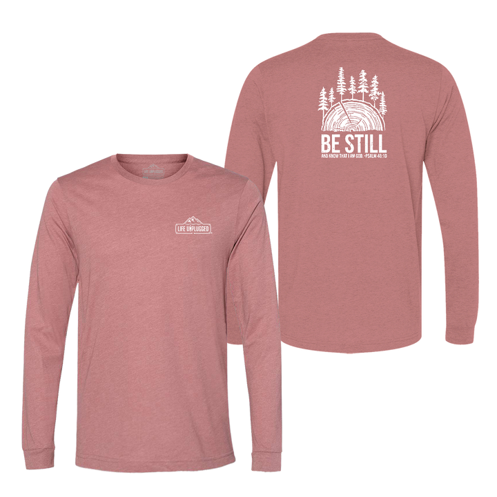 BE STILL IN THE WOODS Long Sleeve T-Shirt