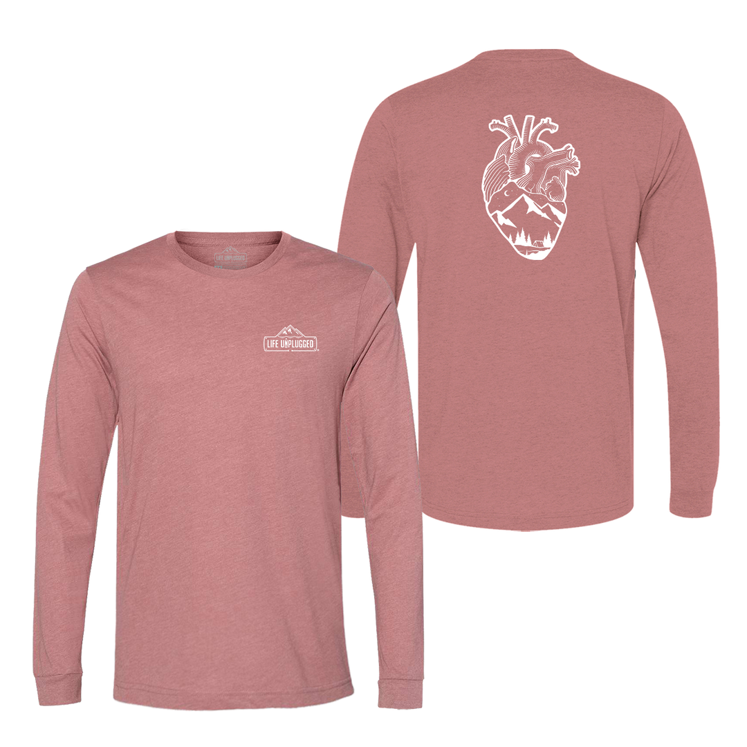 Anatomical Heart (Full Chest) Long Sleeve T-Shirt