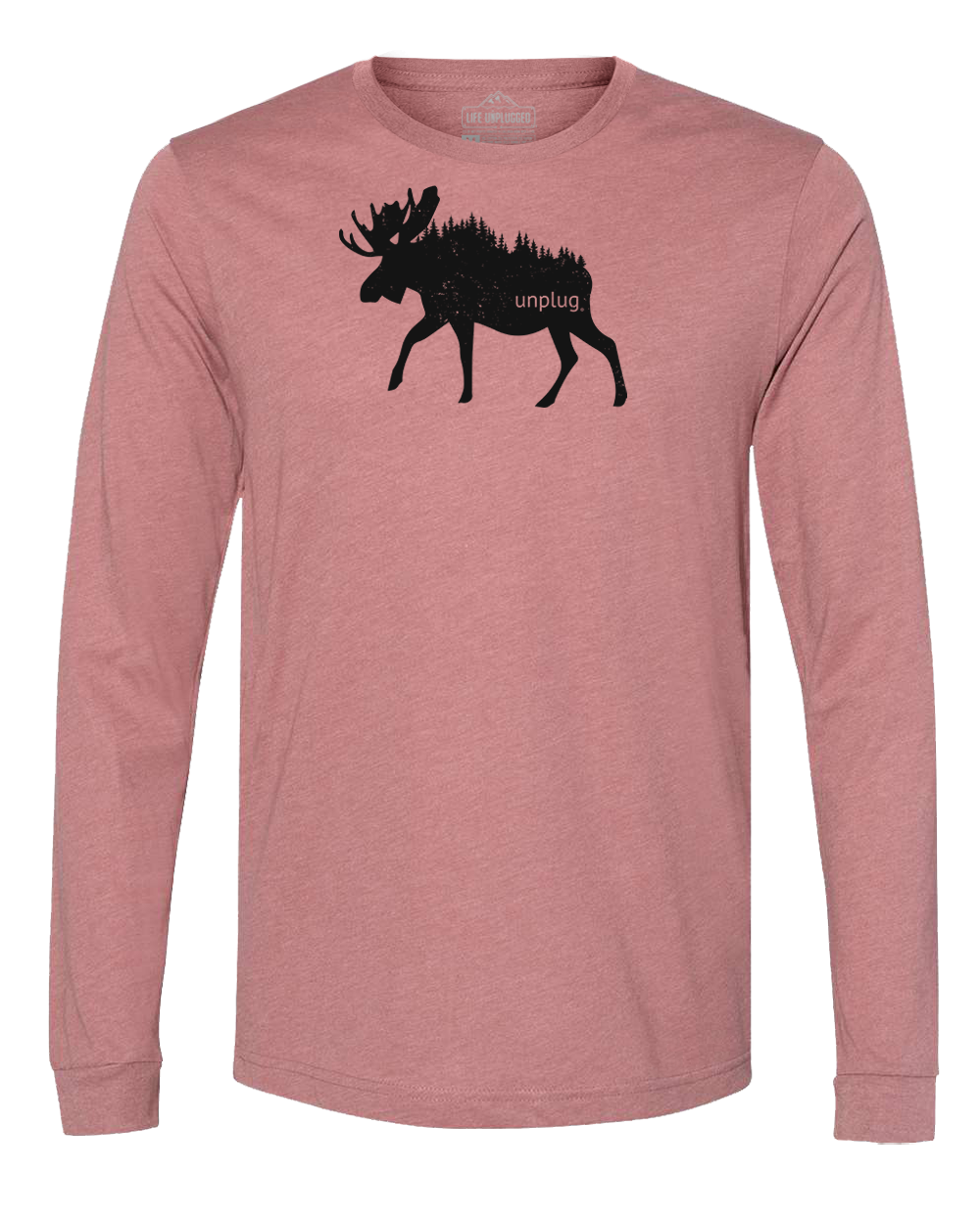 Moose In The Trees Long Sleeve T-Shirt