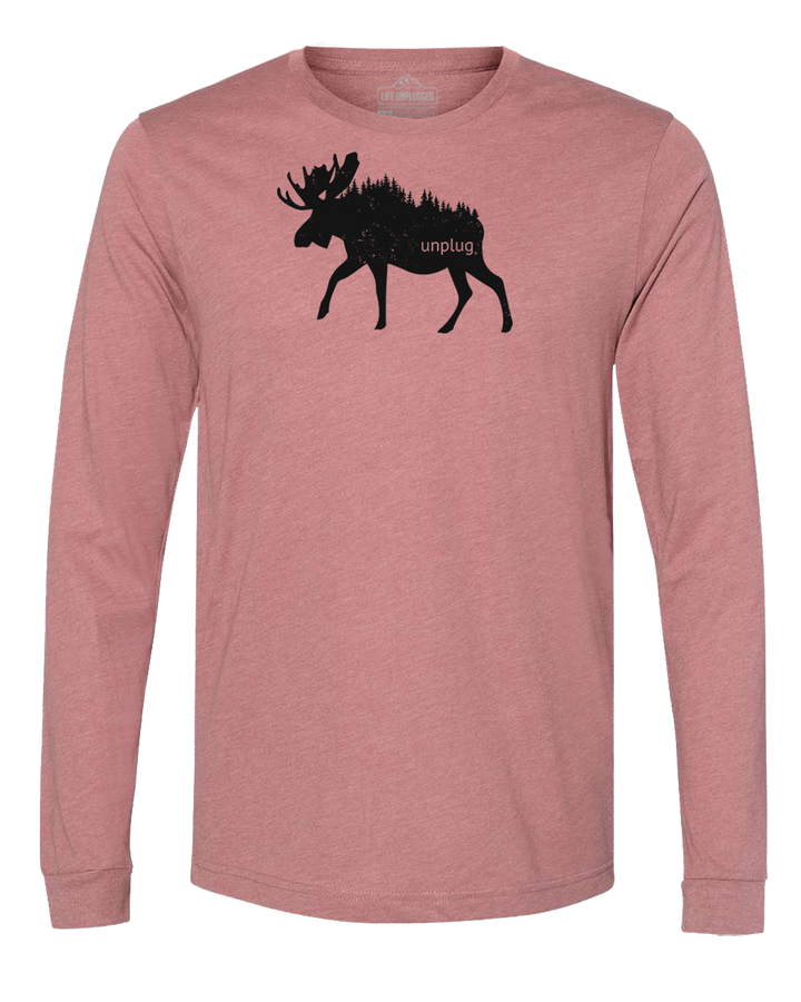 Moose In The Trees Long Sleeve T-Shirt
