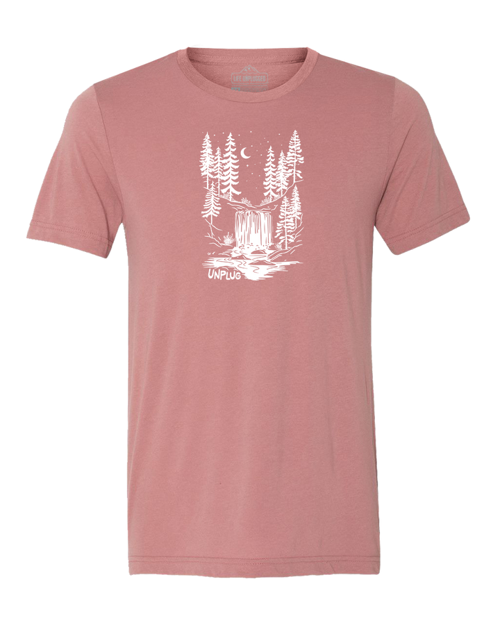 WATERFALL UNDER THE STARS Triblend T-Shirt