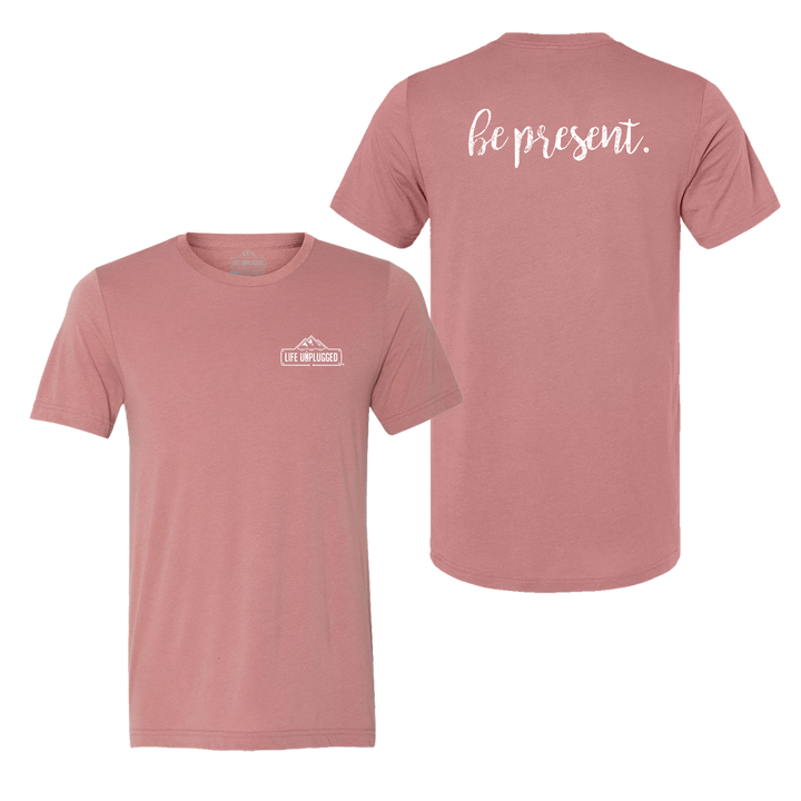 Be Present Cursive Triblend T-Shirt