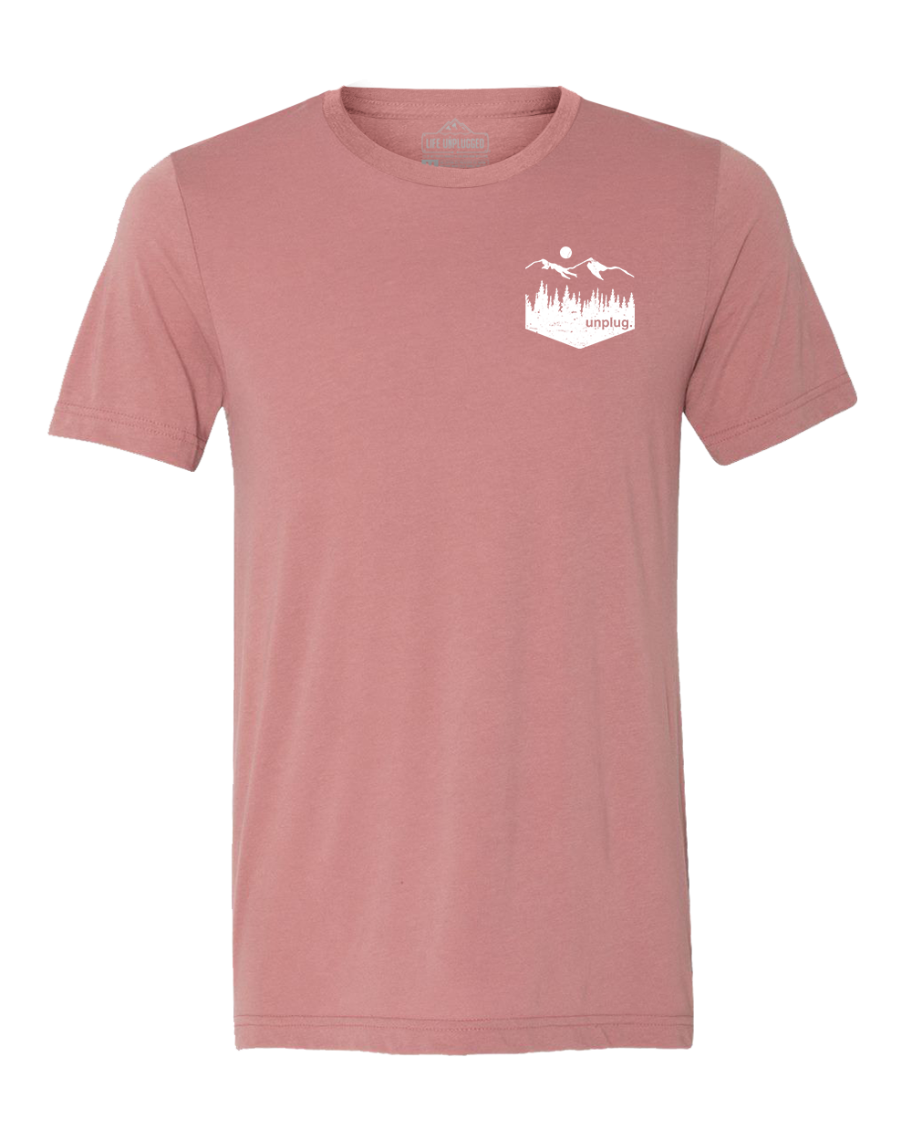 Unplug Mountain Left Chest Pocket Triblend T-Shirt