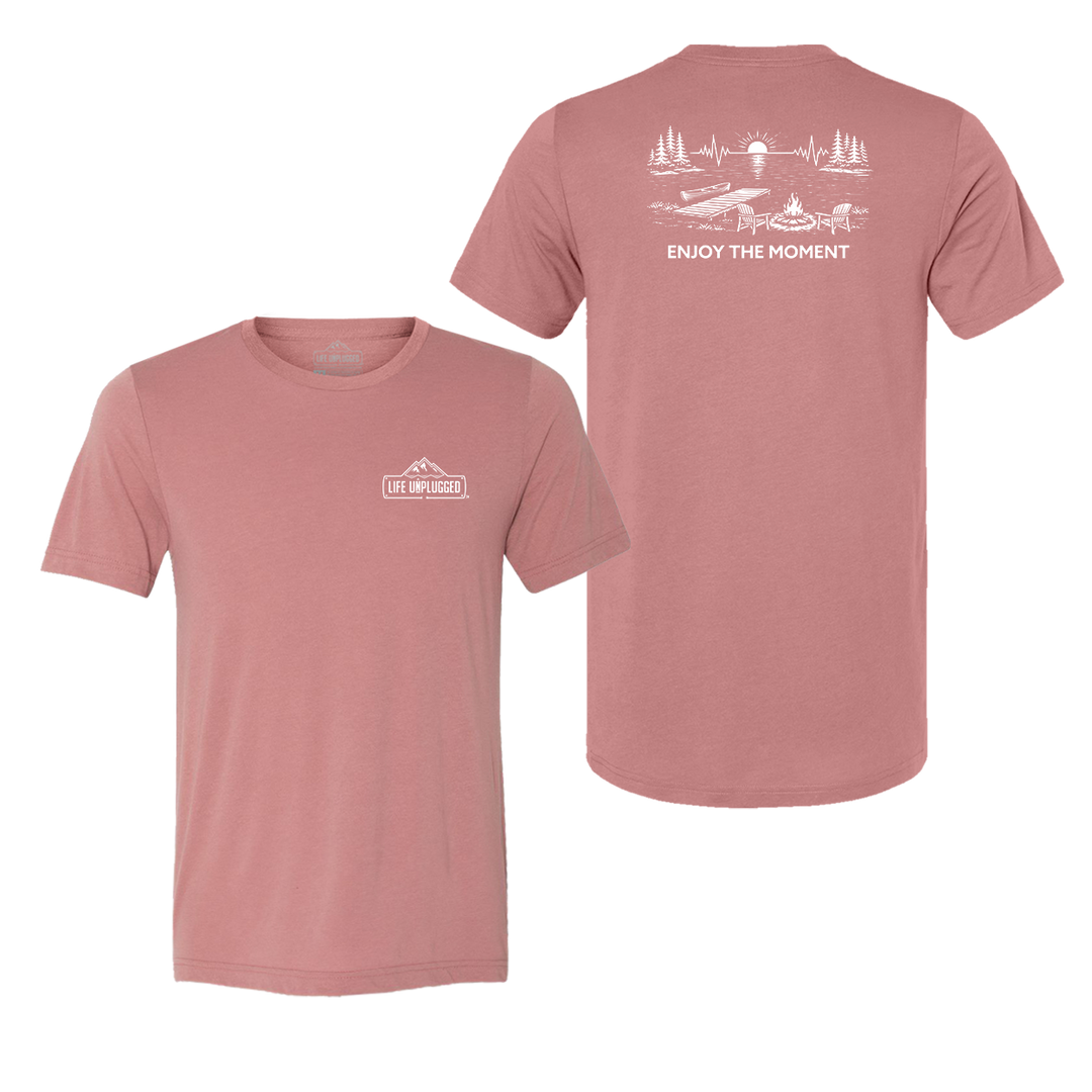 ENJOY THE MOMENT (LAKE SCENE) Triblend T-Shirt