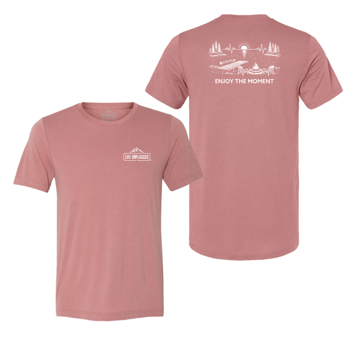 ENJOY THE MOMENT (LAKE SCENE) Triblend T-Shirt