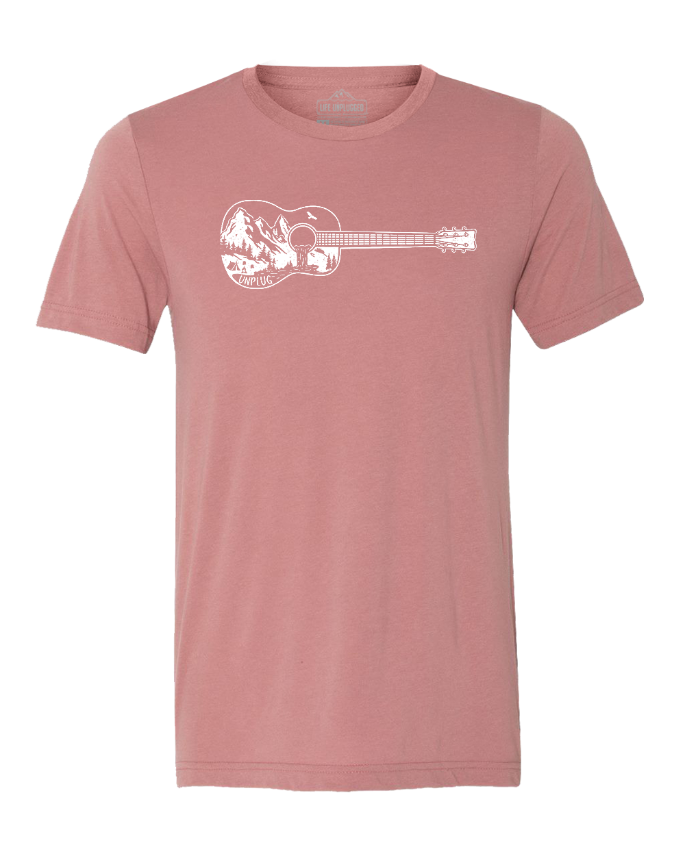 Guitar Mountain Scene Triblend T-Shirt