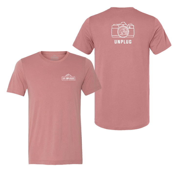 Camera Mountain Lens Triblend T-Shirt