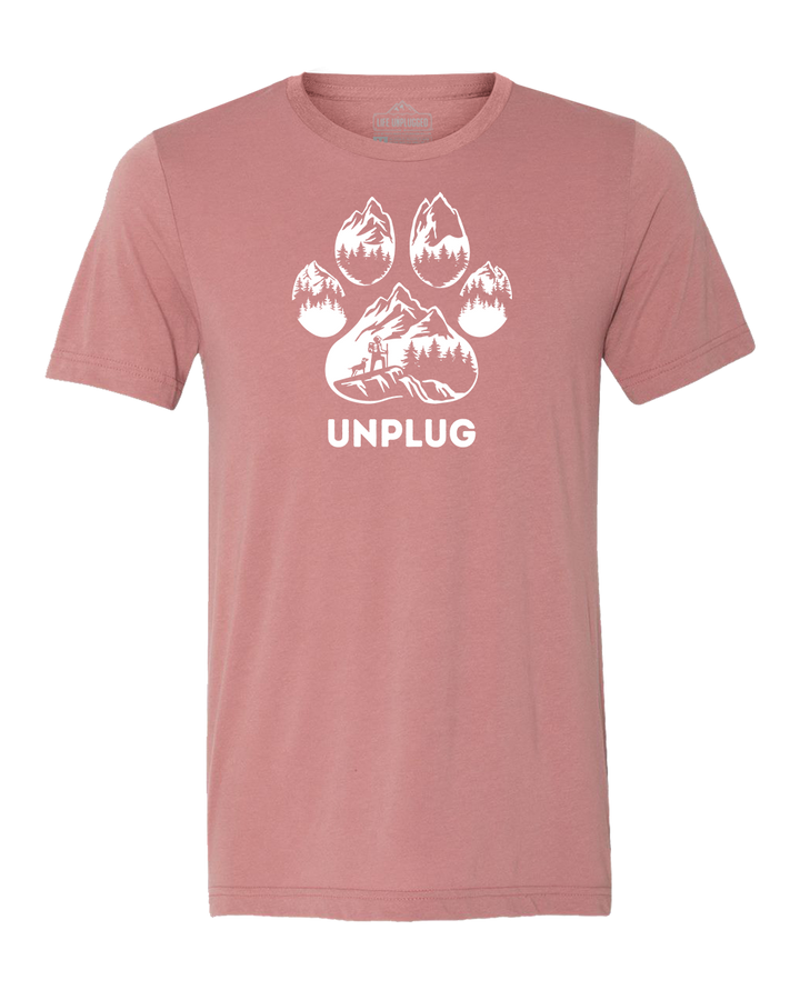 Paw Print Mountain Scene Triblend T-Shirt